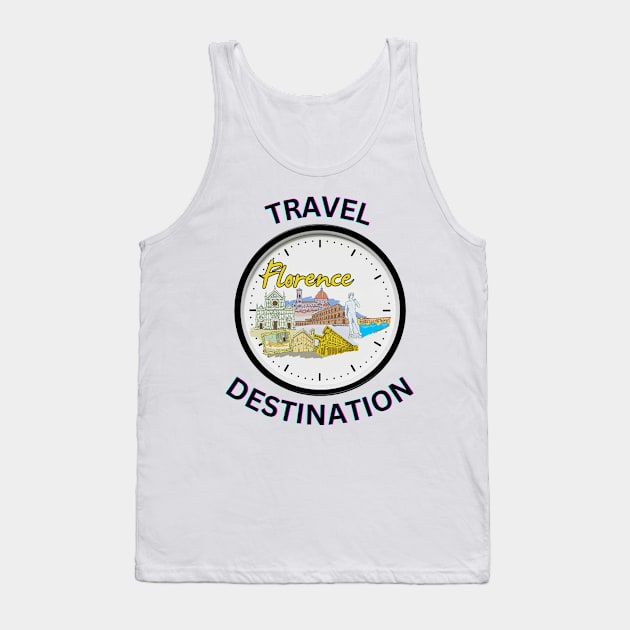 Travel to Florence Tank Top by Voxen X